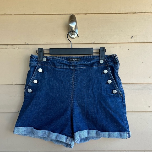 Banana Republic Factory Denim Sailor Short - Size 10 - Nautical Preppy Classic - Picture 1 of 8